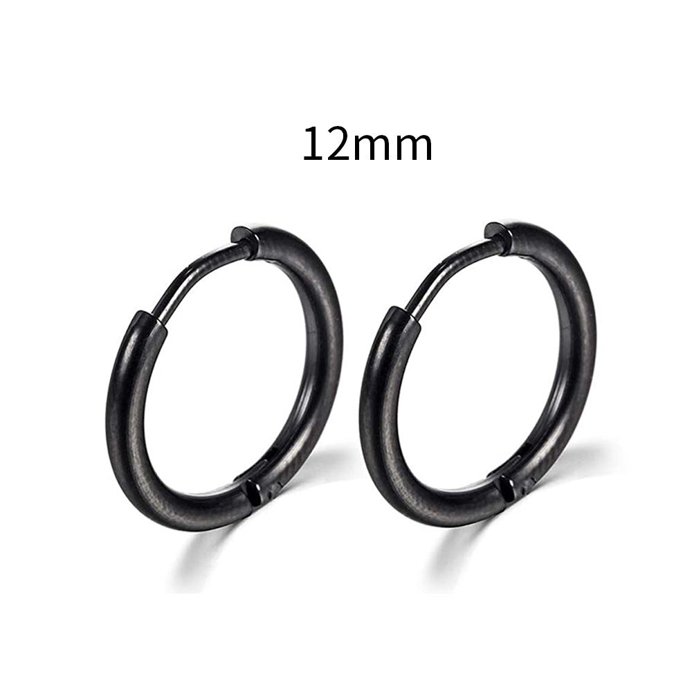 Wholesale Creative Design Stainless Steel Circular Earrings