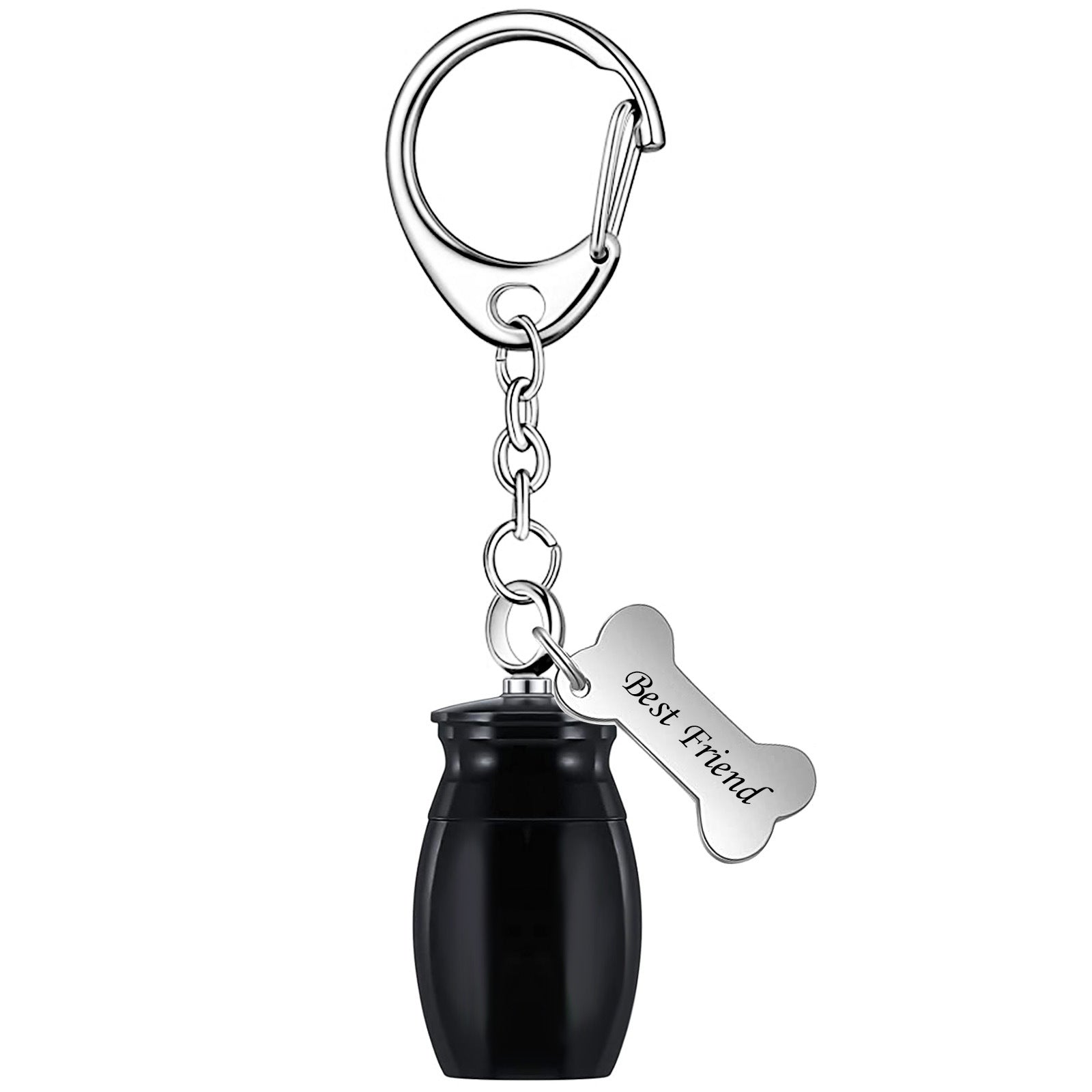 Wholesale Commemorative Pet Ashes Box Zinc Alloy Keychain