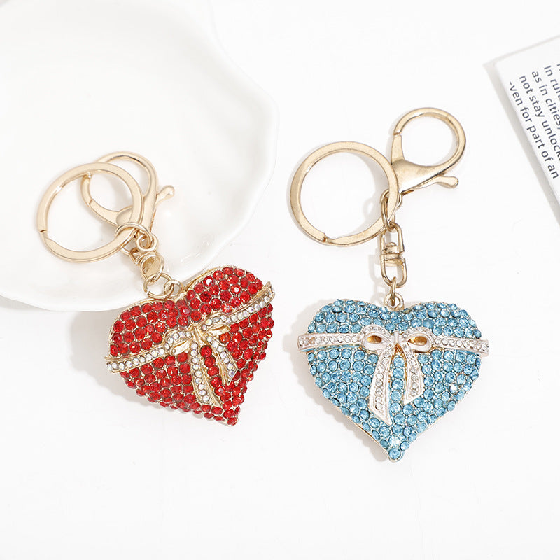 Wholesale Zinc Alloy Rhinestone Love Keychain