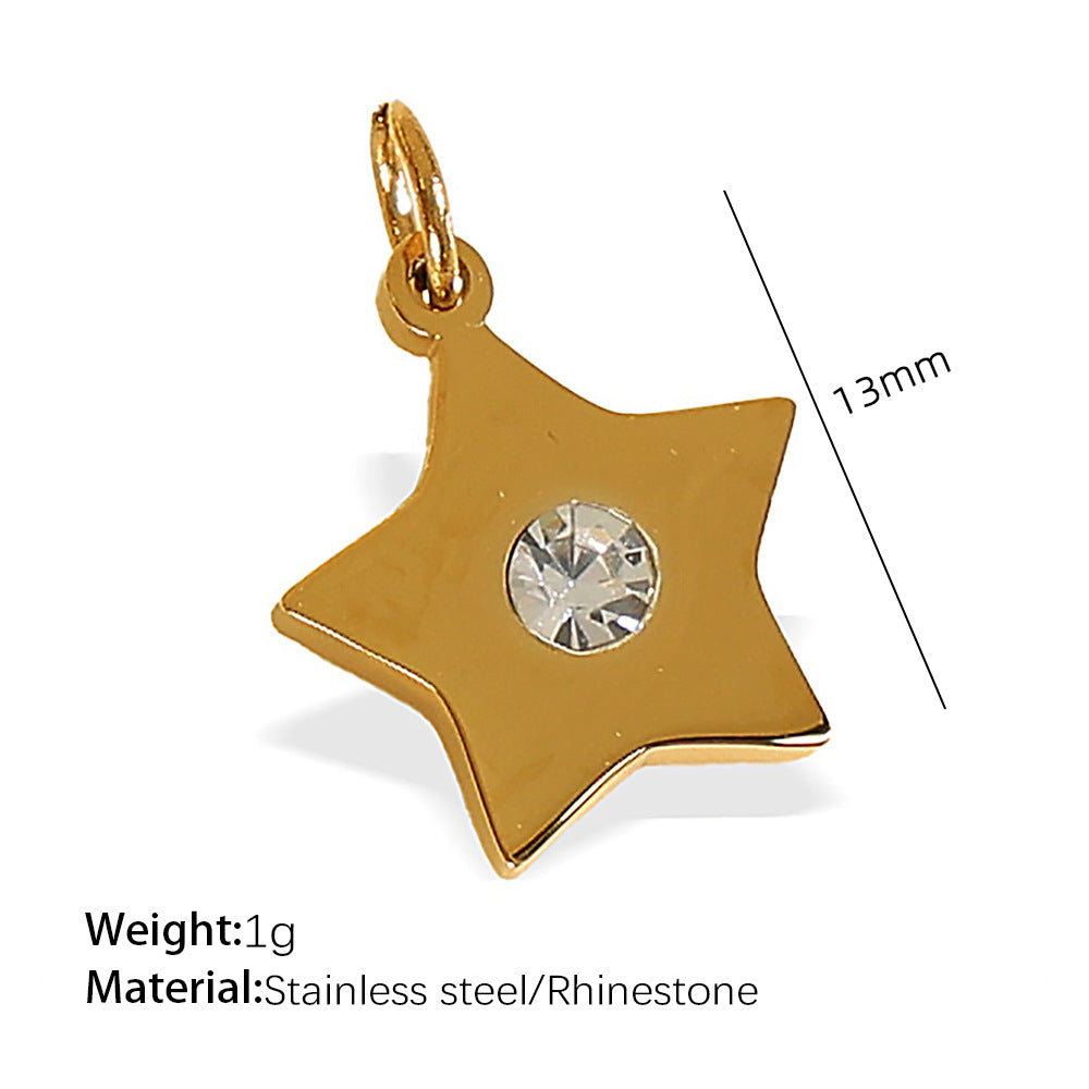 Wholesale Diverse diamond studded stainless steel necklace pendant accessories