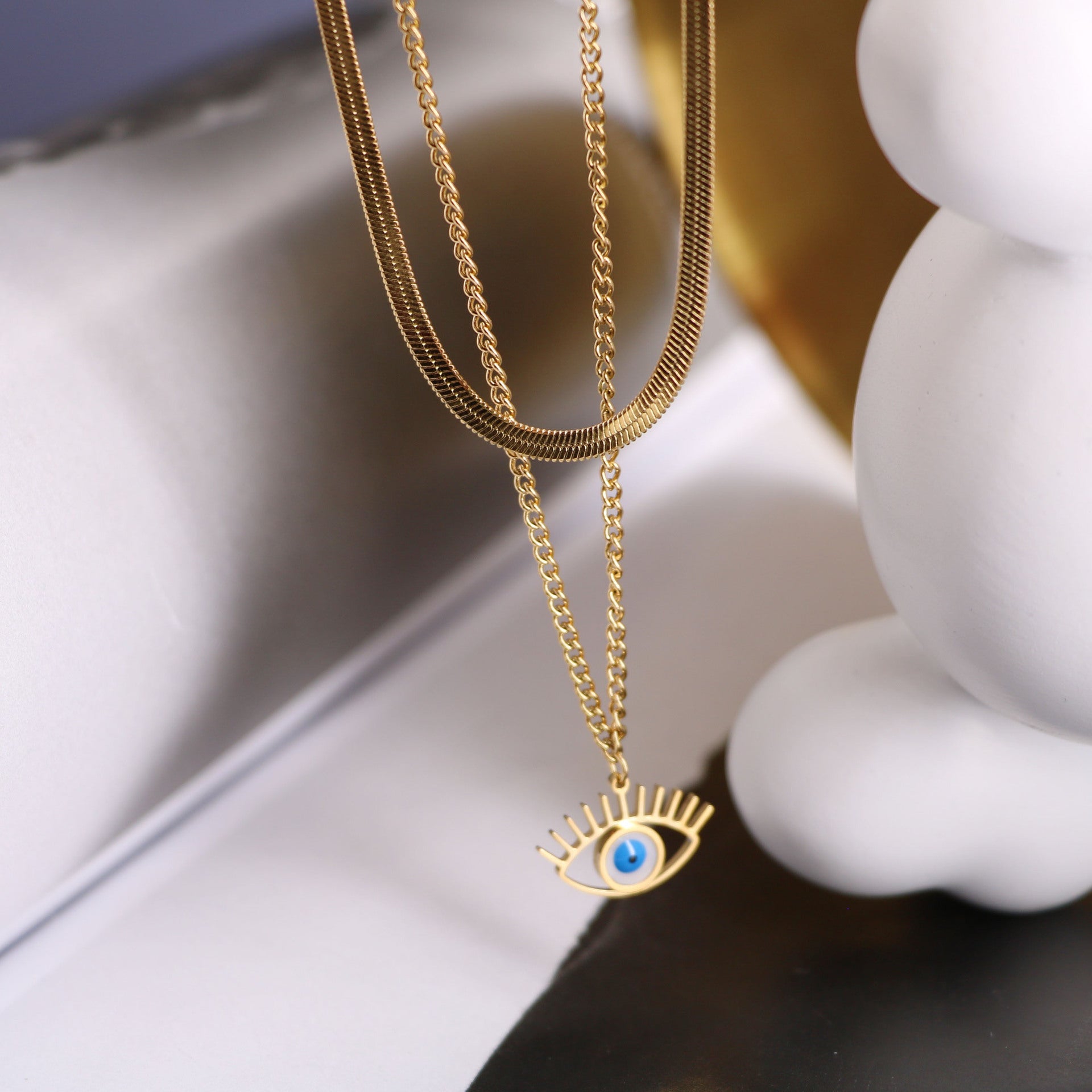 Collares de acero de titanio de doble capa de Madre de Demonio Fritillary