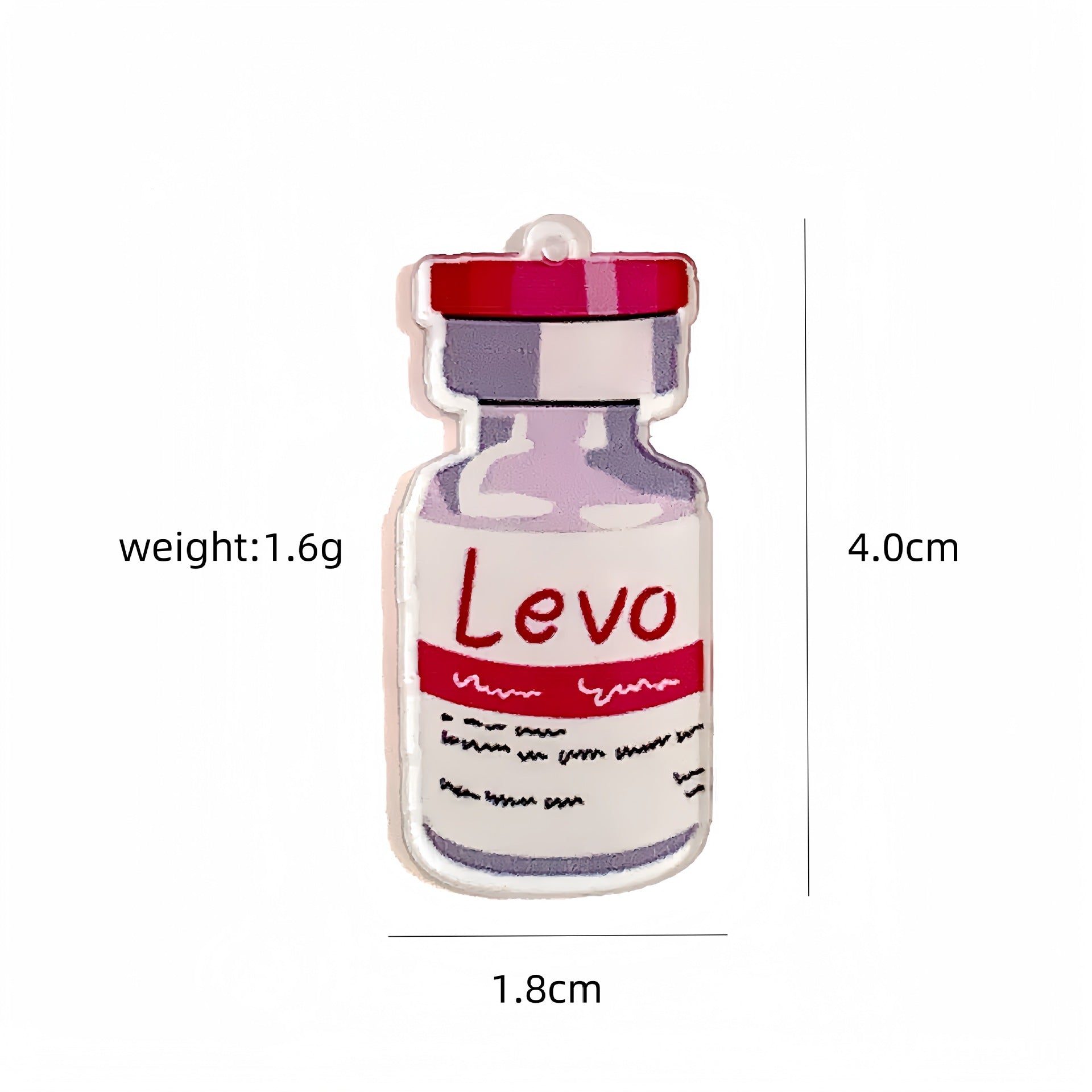 Wholesale 30pcs Nurses'  Day Pink Acrylic Pendant DIY