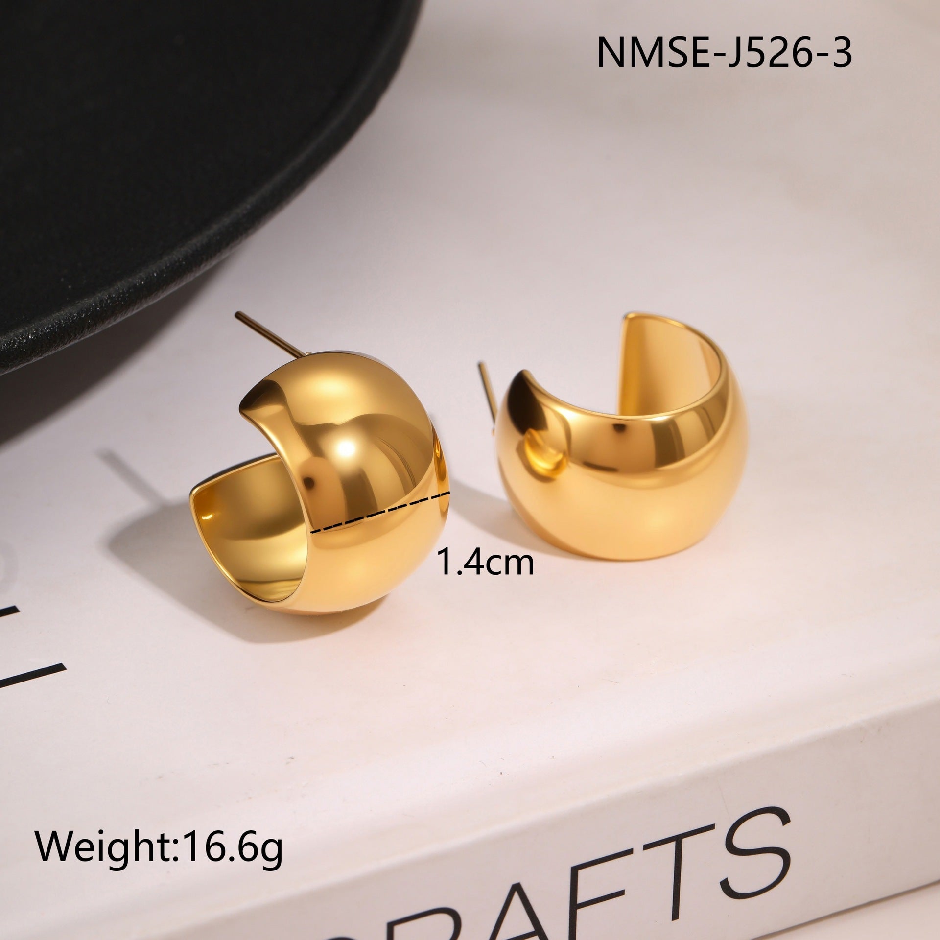 Wholesale  Asymmetric heart-shaped circle Stainless Steel Earrings