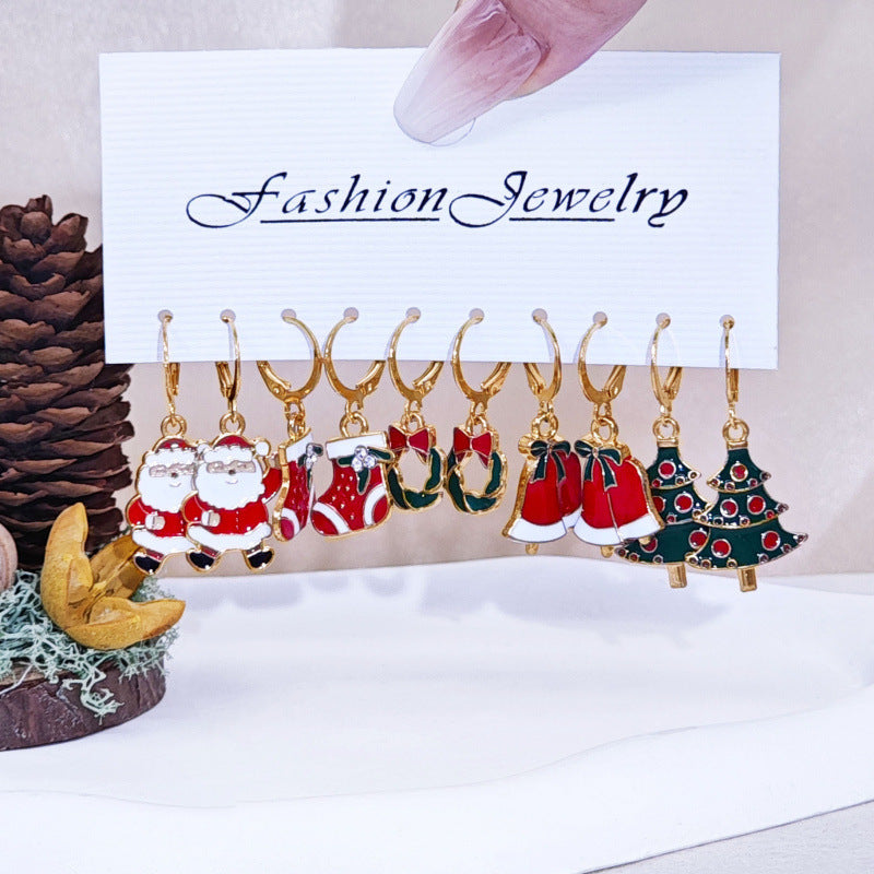 Wholesale Alloy Snowman  Gift Earrings