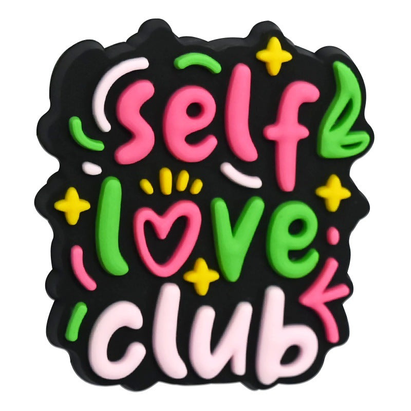 Wholesale Random 100pcs Phrase Love Yourself Beaded Pen Focal Beads