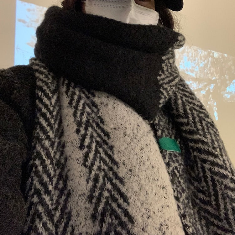 Wholesale Winter Cold Protection Thickened Warm Scarf