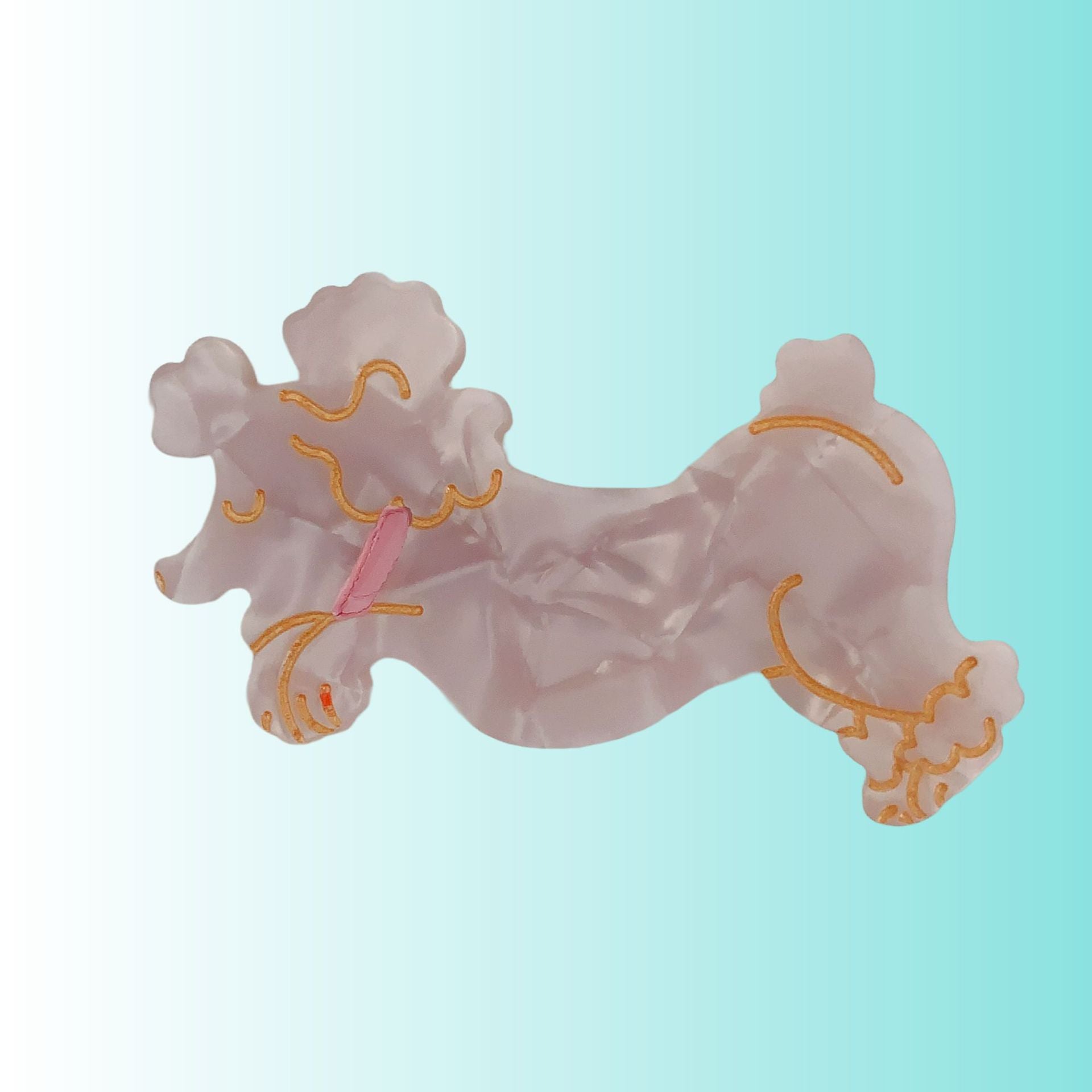 Wholesale Fun Dog Acetate Duckbill Clips