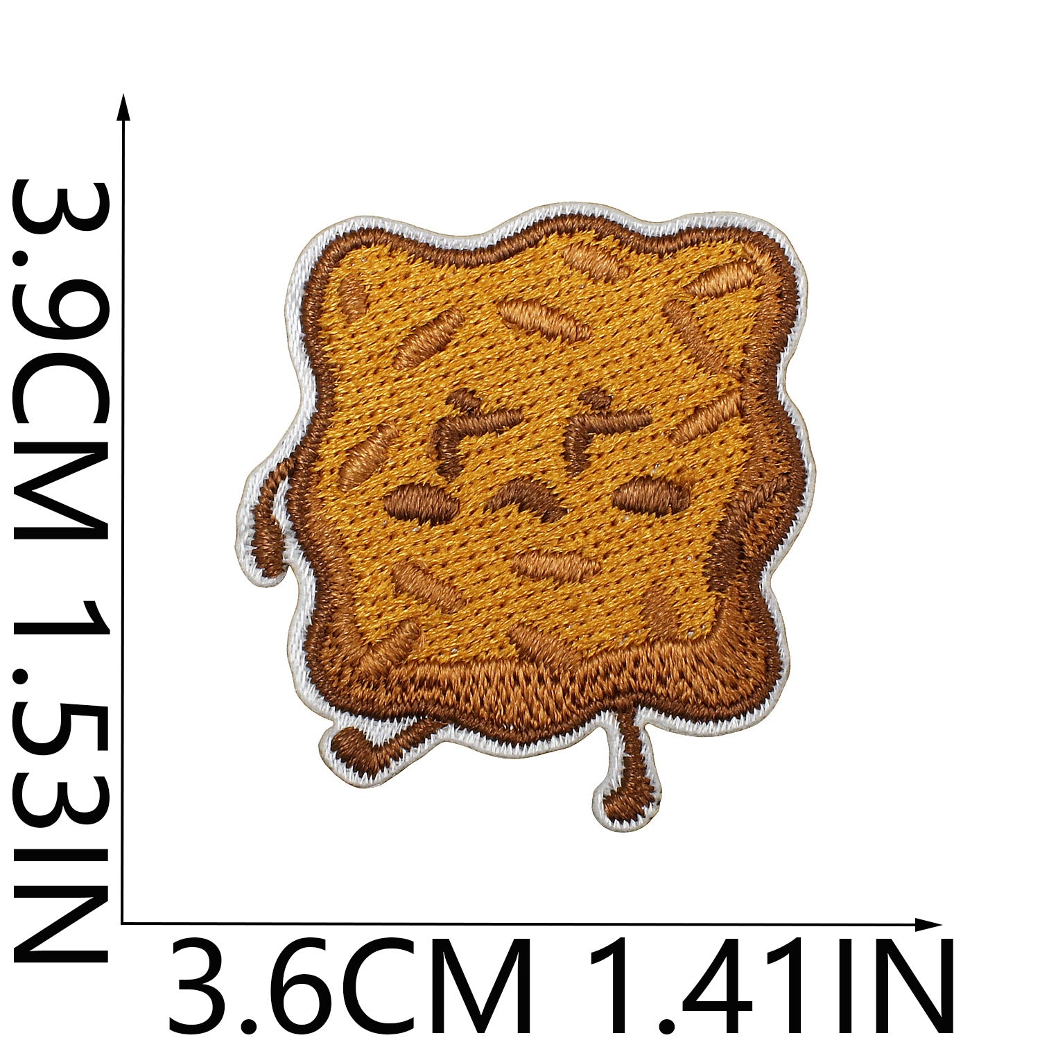 Wholesale Cartoon Matcha Croissant Embroidery Patch For Clothing Hats DIY Craft Decorative Accent