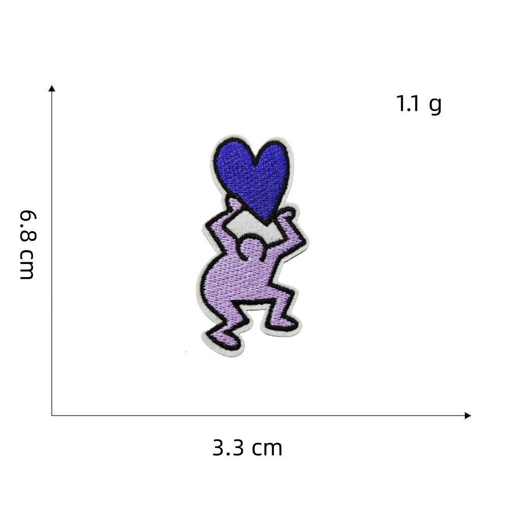 Wholesale Purple Series Iron On Embroidered Patches Decorative Clothing Accessory For Boutique Resale