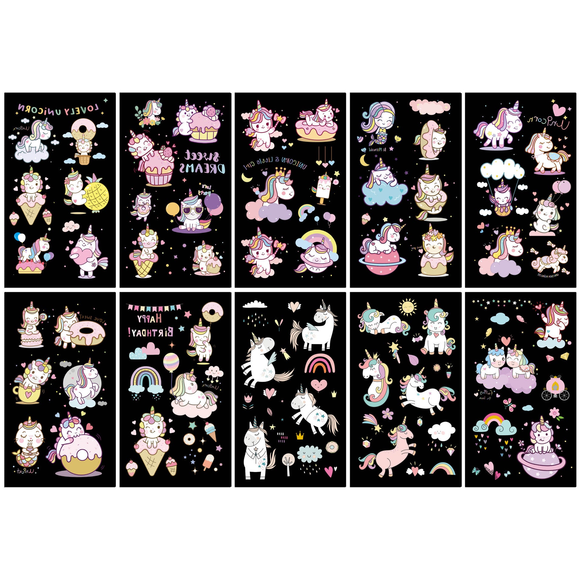Wholesale 10pcs/sheet Children's cartoon little monster cute tattoo sticker