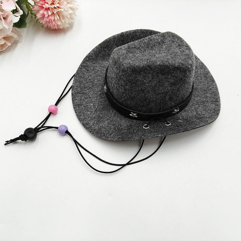 Wholesale Mexico Western Cowboy Hat Birthday party Hat Sunshade Sunscreen Hat Mini Pet Hat
