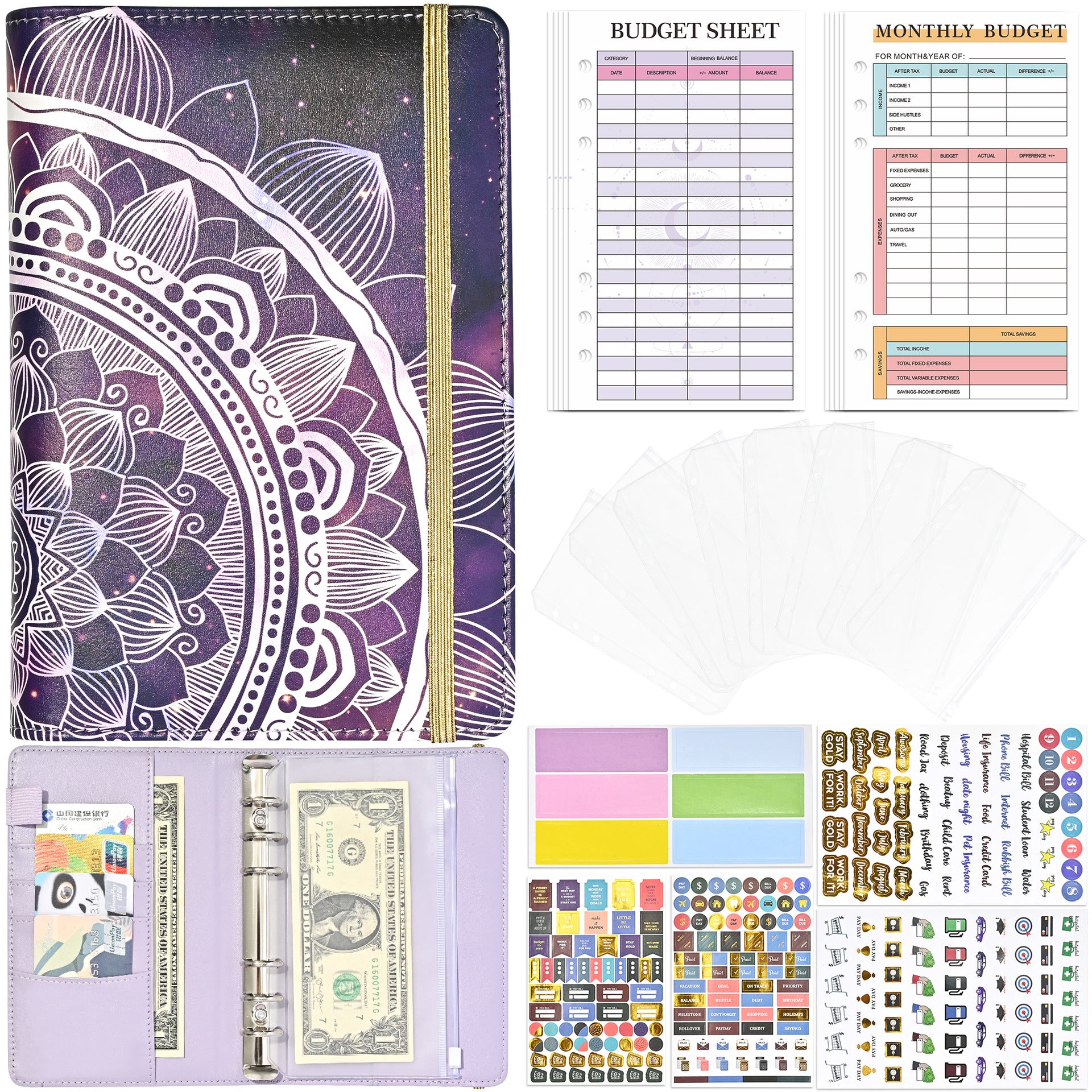 Cuero al por mayor A6 Notorbook de hojas sueltas