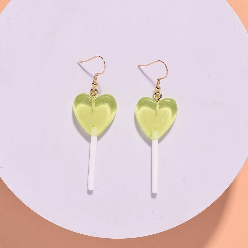 Wholesale Creative Candy Color Lollipop Earrings