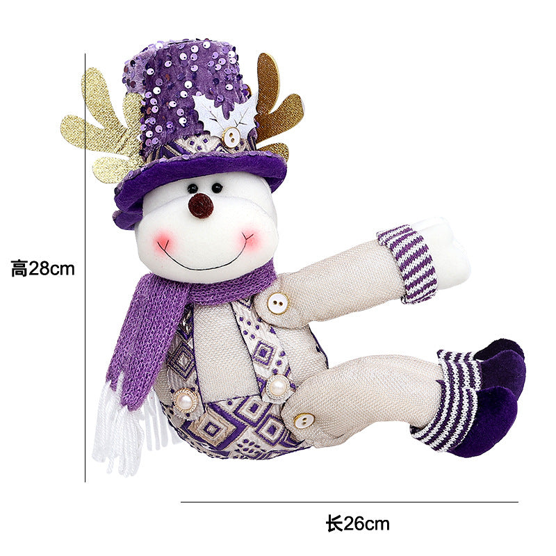 Wholesale Christmas Creative Curtain Buckle Cartoon Doll Decoration