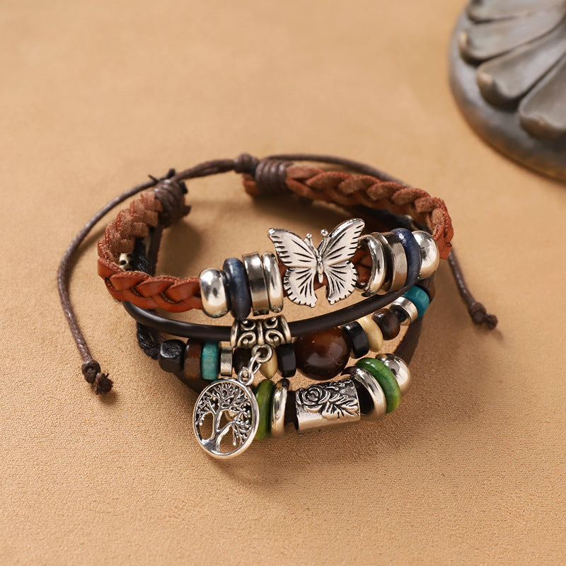 Wholesale Bohemian Handmade Exoticism Woven Multi-Layer Bracelet