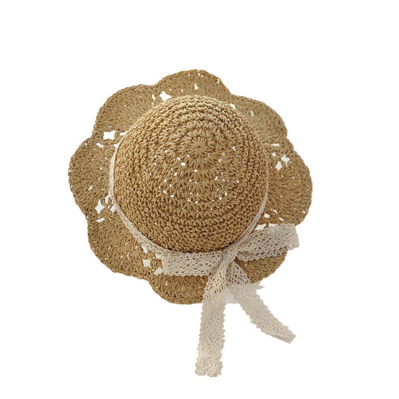 Wholesale Kids Bow Straw Hat