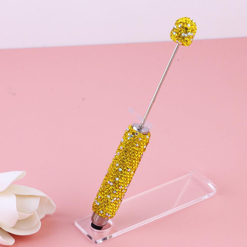 Wholesale  Live Hot Selling Color Touch Screen Pen Drill Pen Ceramic Mud Full Diamond Beaded Pen DIY Beaded Ballpoint Pen Heavy Industry Pen