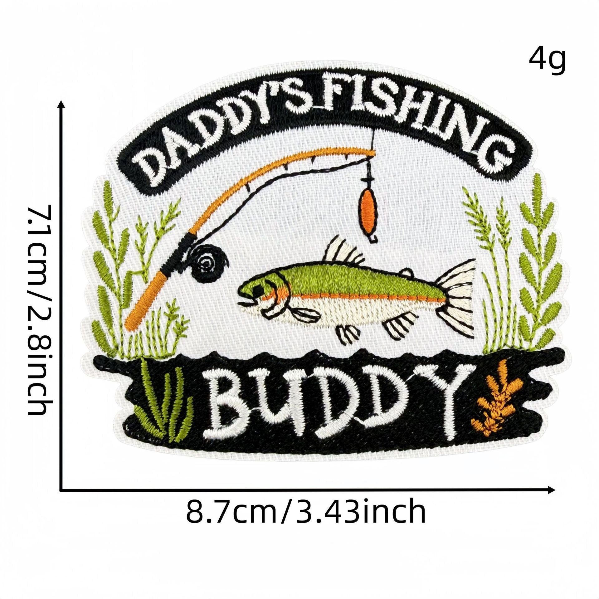 Wholesale 20 Pack Fishing Themed Embroidered Patches Cartoon Iron On Stickers For Clothing Decoration DIY Craft