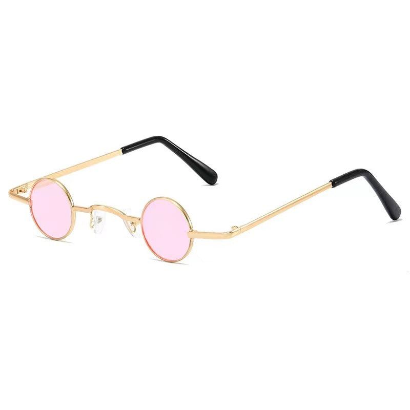 Wholesale Ultra-small frame round retro sunglasses for men and women hip-hop Sunglasses