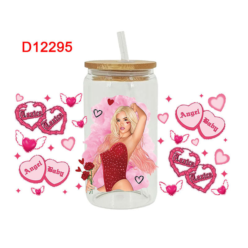 Wholesale Cartoon Cute Trendy Character Theme 16oz Cup UV DTF Wraps
