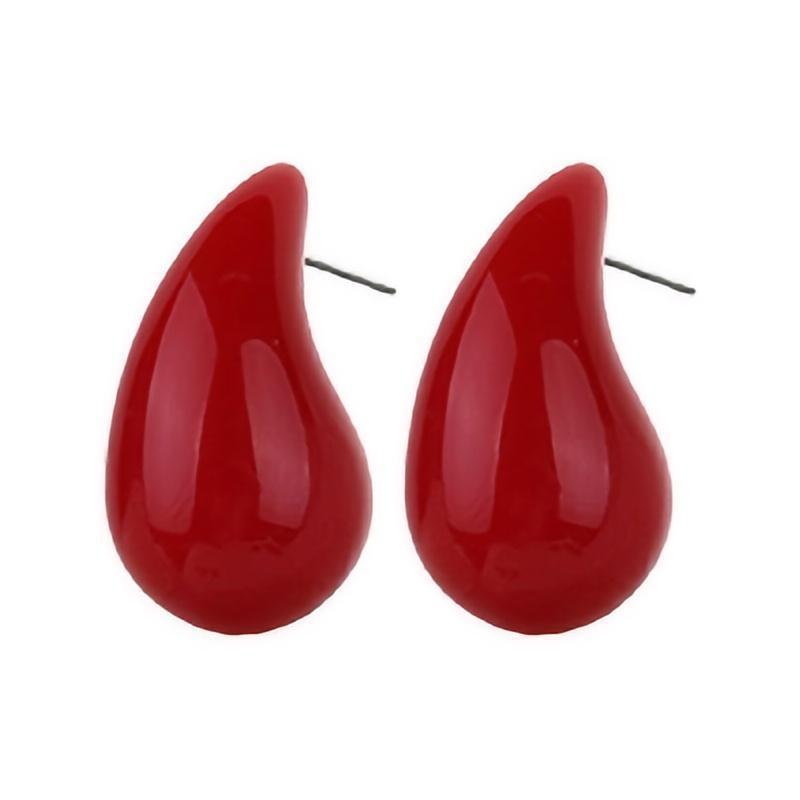 Wholesale Christmas Earrings Vintage Burgundy Acrylic Earrings