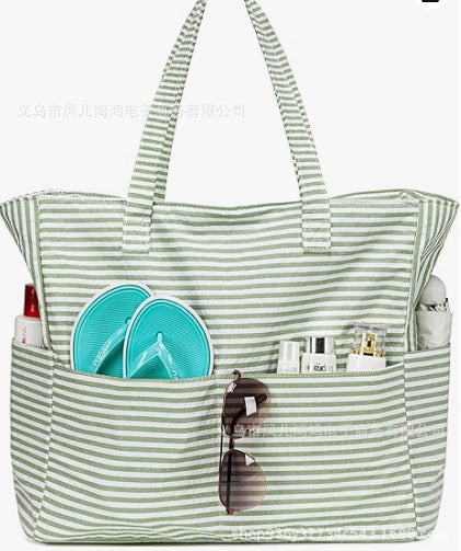 Wholesale multi-functional large  classic popular beach bag travel holiday gym essential