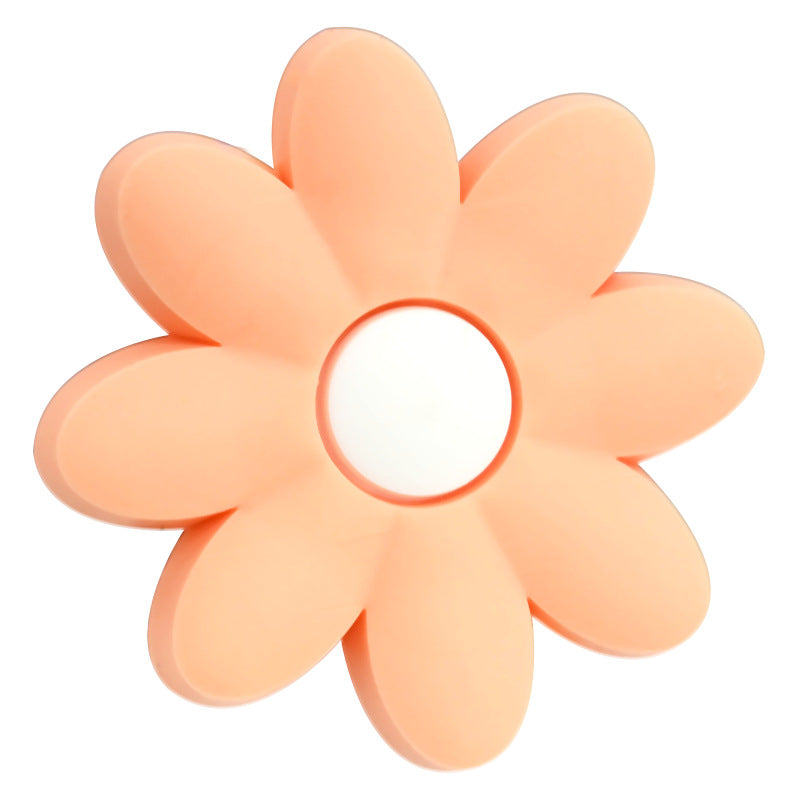 Wholesale Random  100pcs/pack  Cute cartoon flower series soft rubber beads