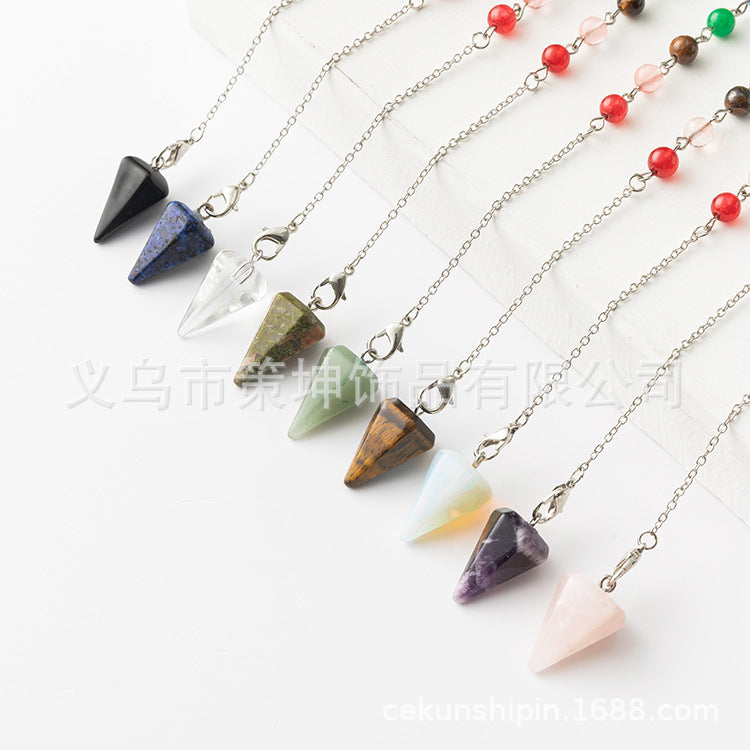 Wholesale Natural Stone Pendant Necklace