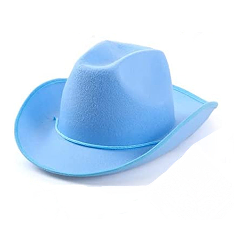 Wholesale White hemmed heavyweight rope buckle Dick western cowboy hat