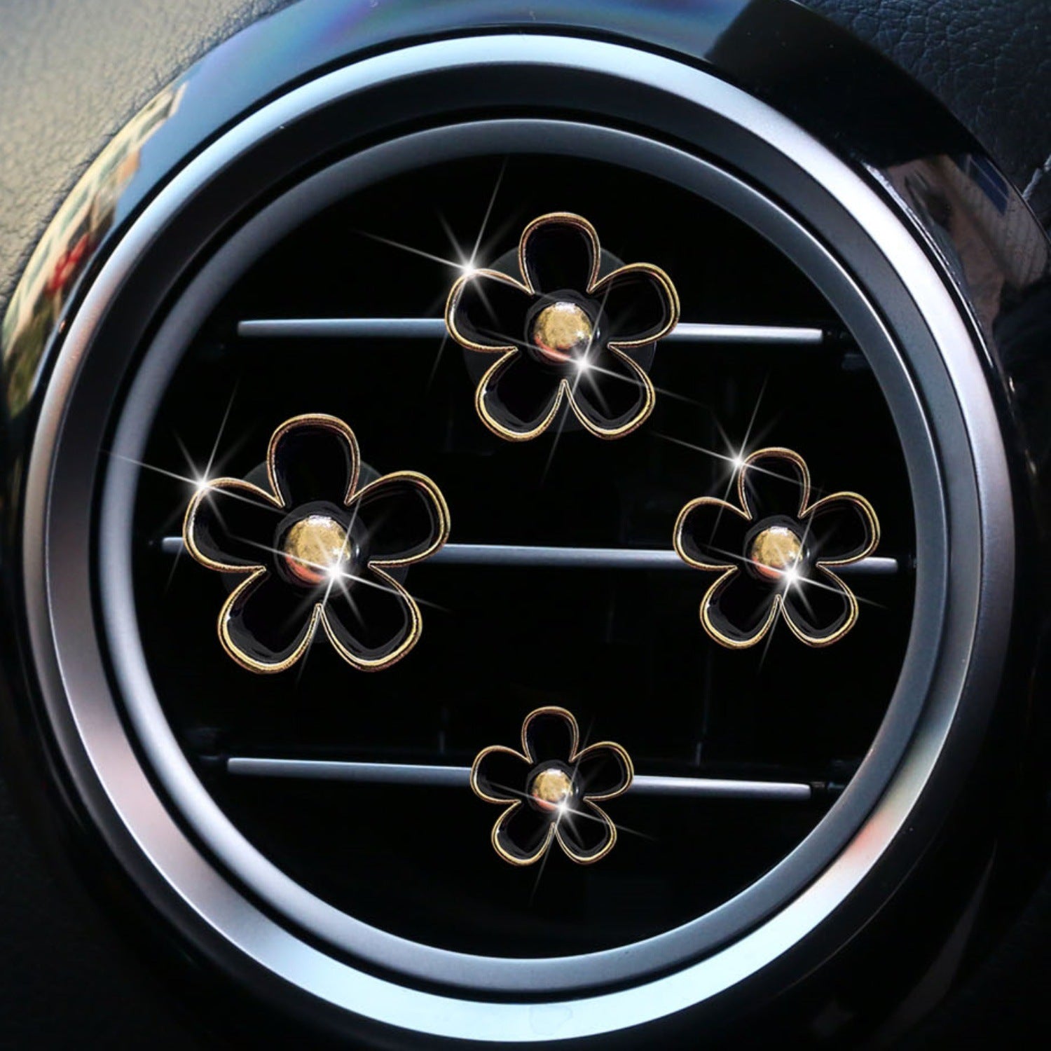 Wholesale Small chrysanthemum car alloy air outlet perfume decoration