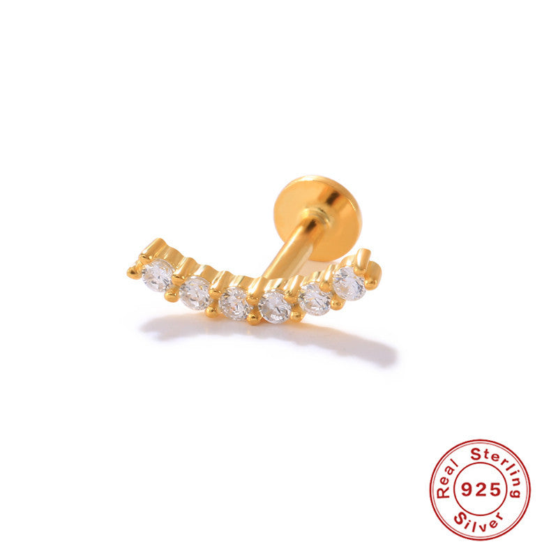 Wholesale S925 Sterling Silver Piercing Inner Thread Ear Piercing Ear Bone Nails