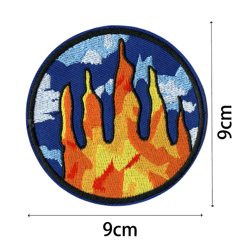 Wholesale Starry Sky Mountains Sunrise Embroidery DIY Patches
