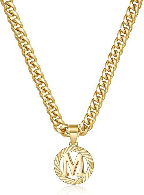 Wholesale Hollow-out 26 gold letter necklace