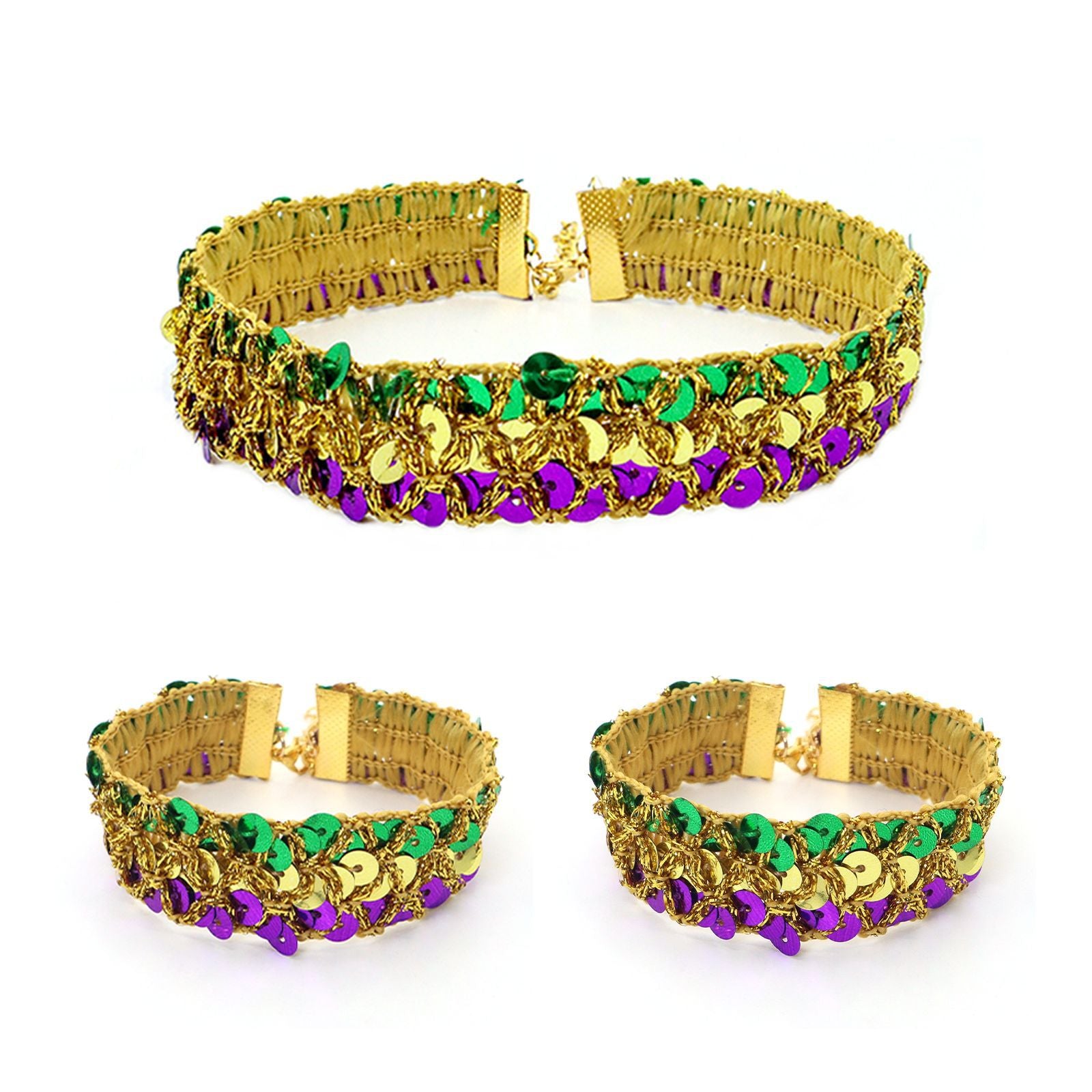 Wholesale new carnival party props personality fashion masquerade mask bracelet collar suit