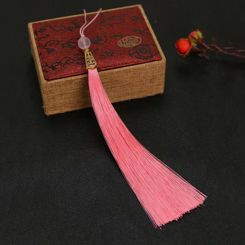 Wholesale Long Frosted Bead Ice Silk Tassel Pendant