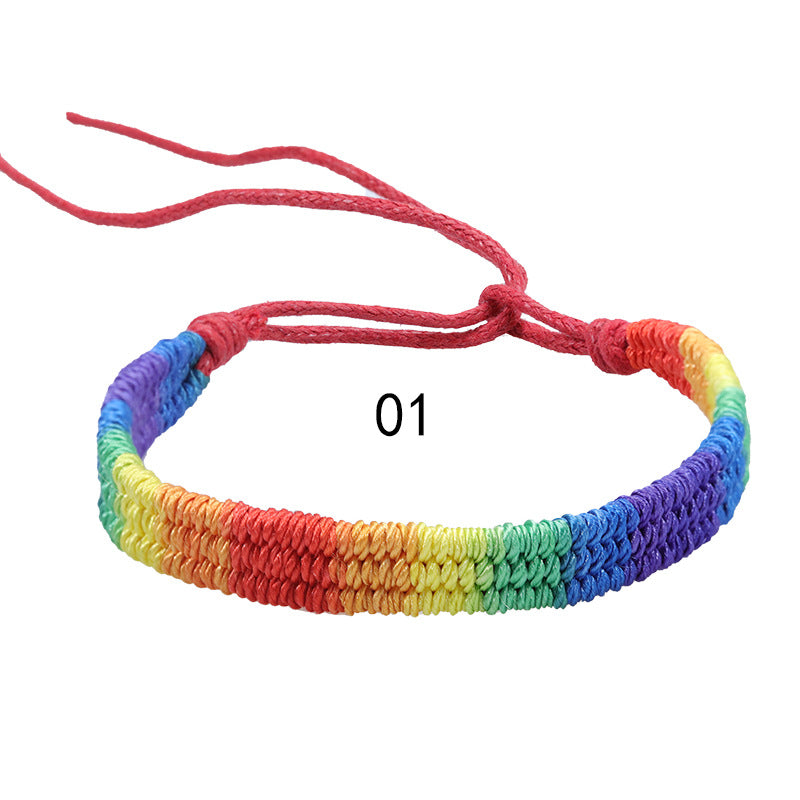 Brazalete de mano del arco iris al por mayor