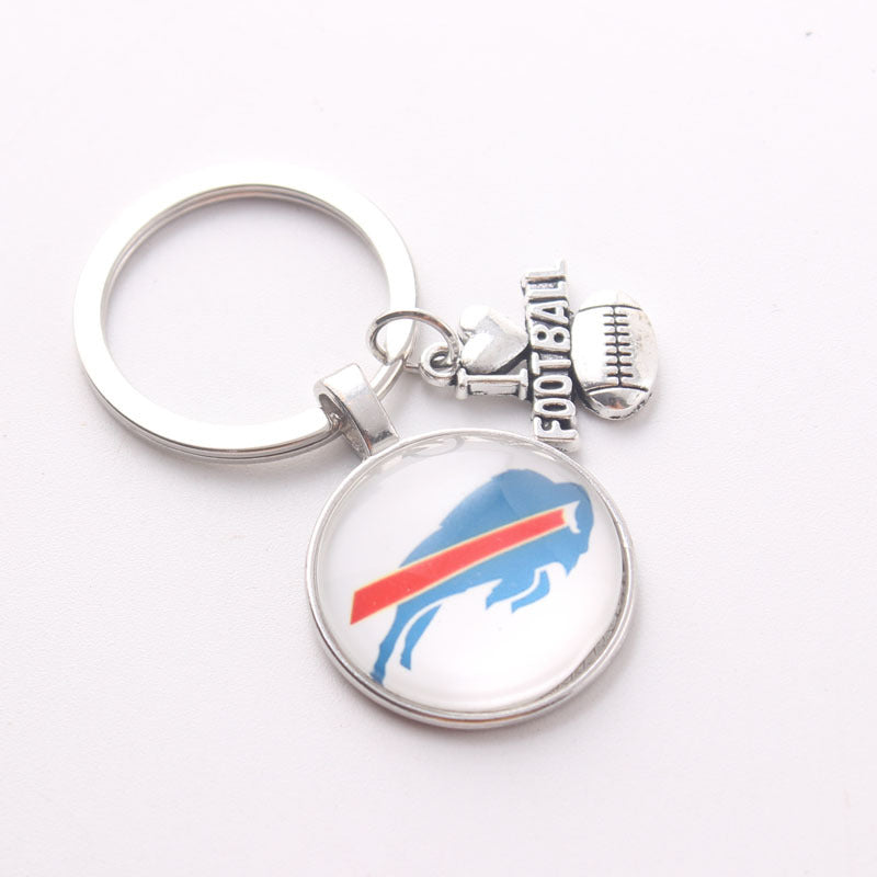 Wholesale I Love Football Team Keychain