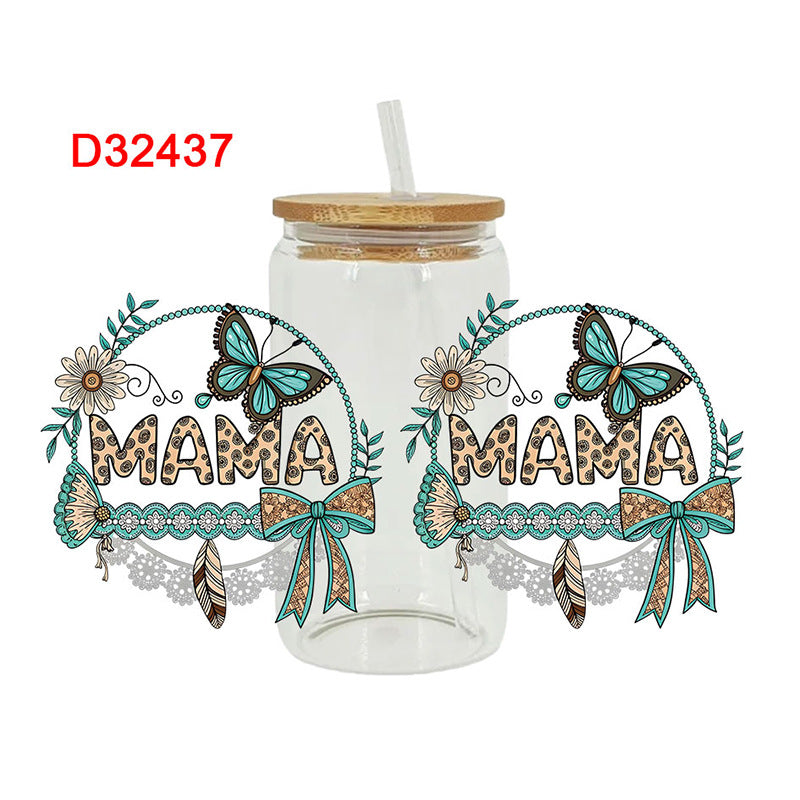 Wholesale  Christmas tree 16oz Cup UV DTF Wraps