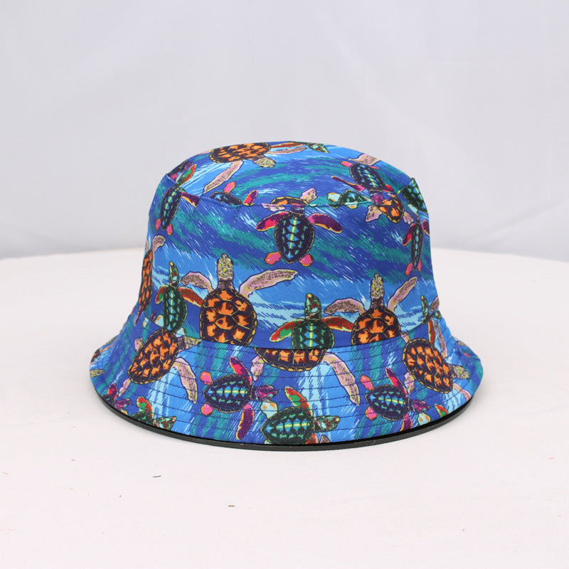 Wholesale Polyester Shark Double-sided Printing Fisherman Hat