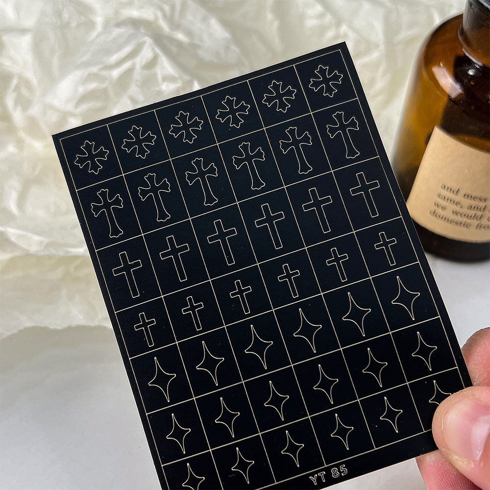 Wholesale flower love butterfly spray gun spray template nail nail stickers