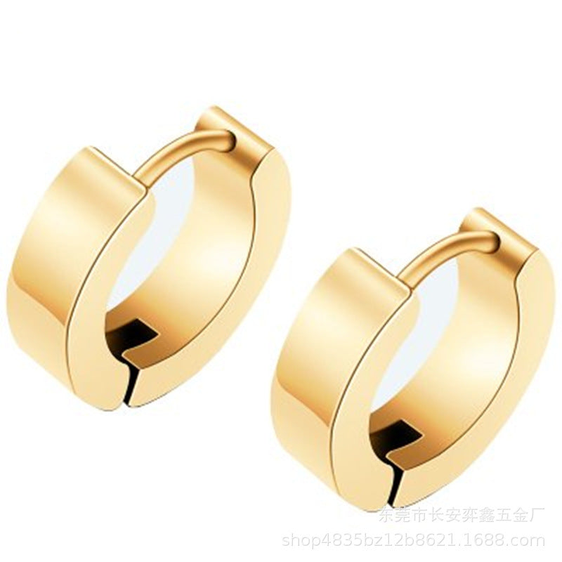 Pendientes al por mayor de acero inoxidable con punk de doble cara de doble cara