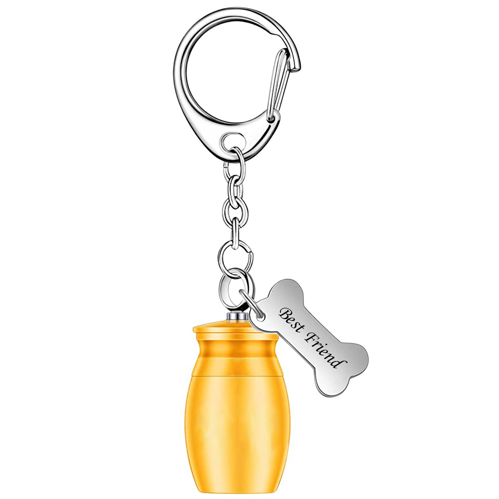Wholesale Commemorative Pet Ashes Box Zinc Alloy Keychain
