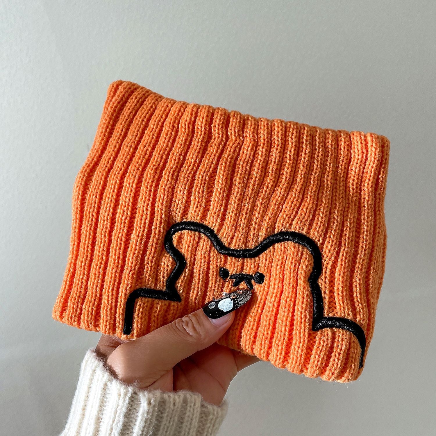 Wholesale 2023 Autumn and Winter Woolen Knitted Wide-brimmed Bear Headband