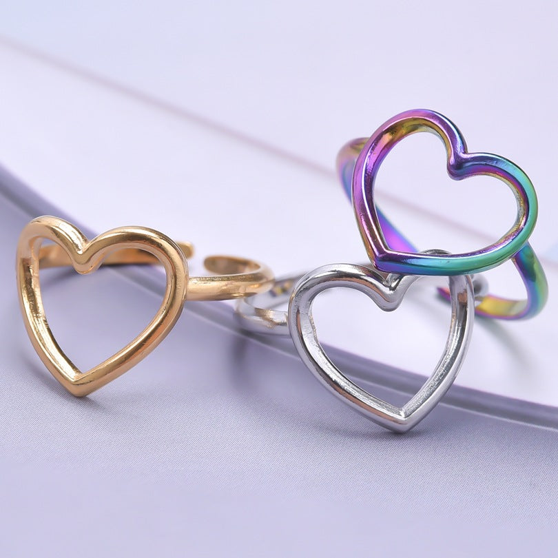 Wholesale Valentine's Day Stainless Steel Couple Love Rings