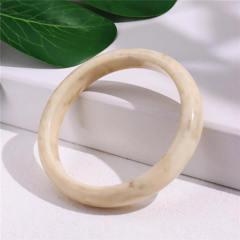 Wholesale Geometric Irregular Acrylic Ring Elegant Retro Bracelet