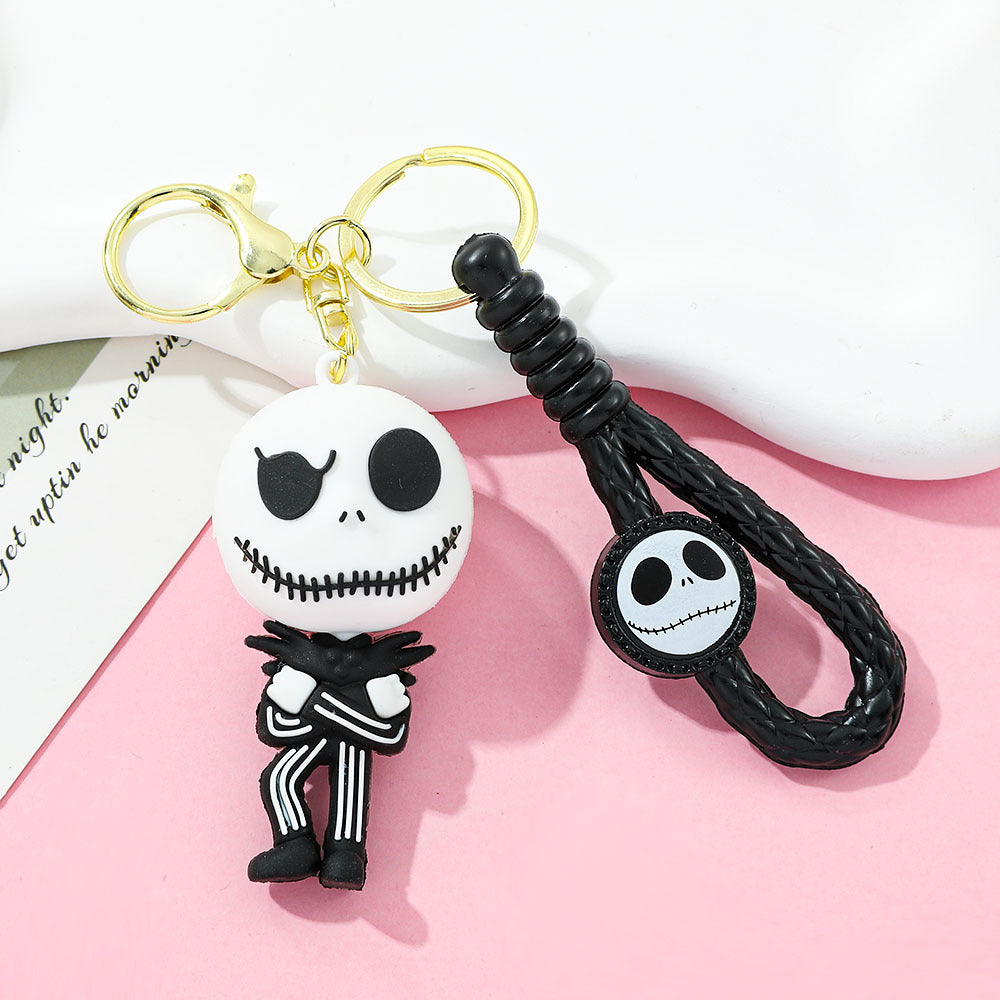 Wholesale PVC Keychain  Skull Design Cute Car Key Accessory Gift For Fans