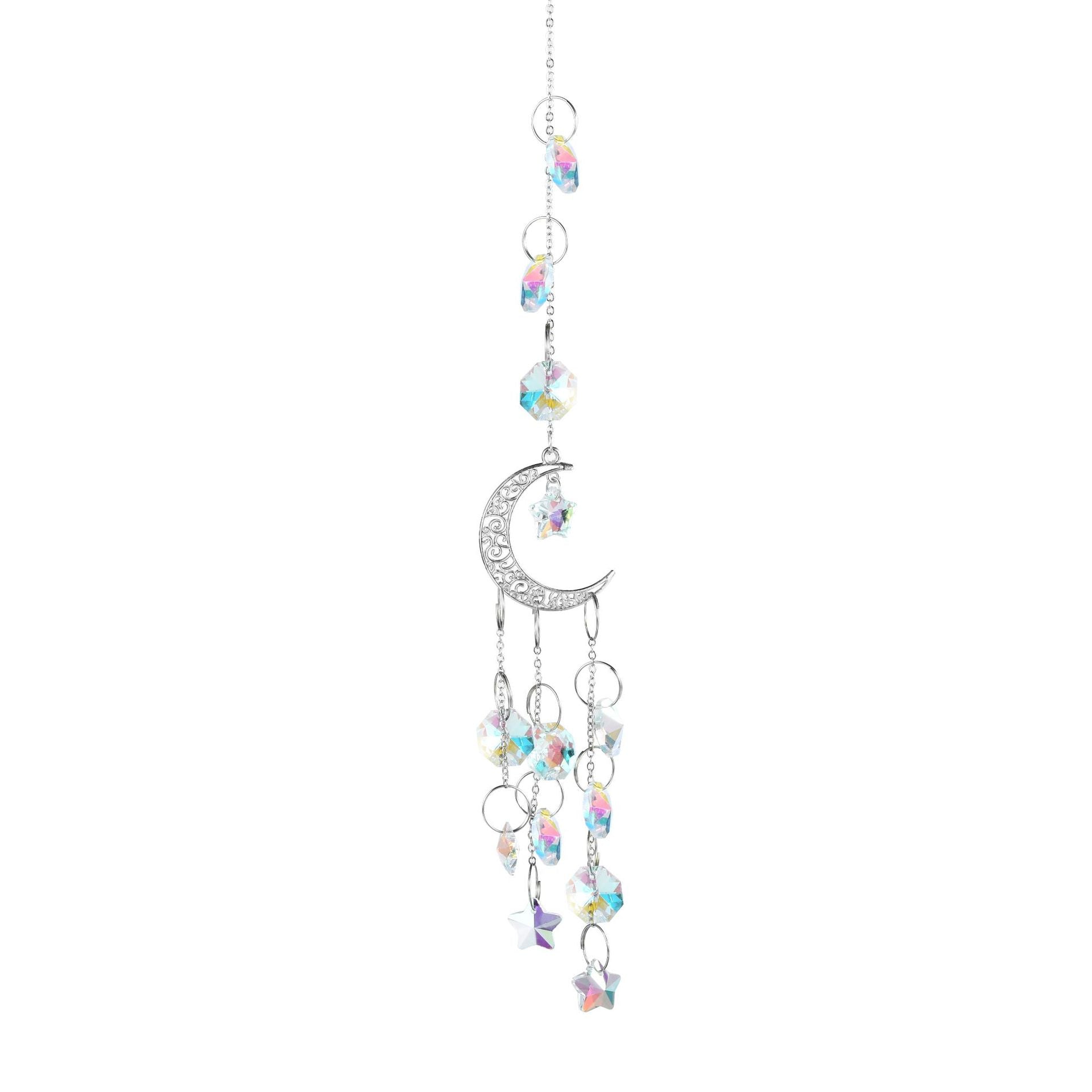 Wholesale Moon Five-pointed Star Window Decoration Wind Chimes