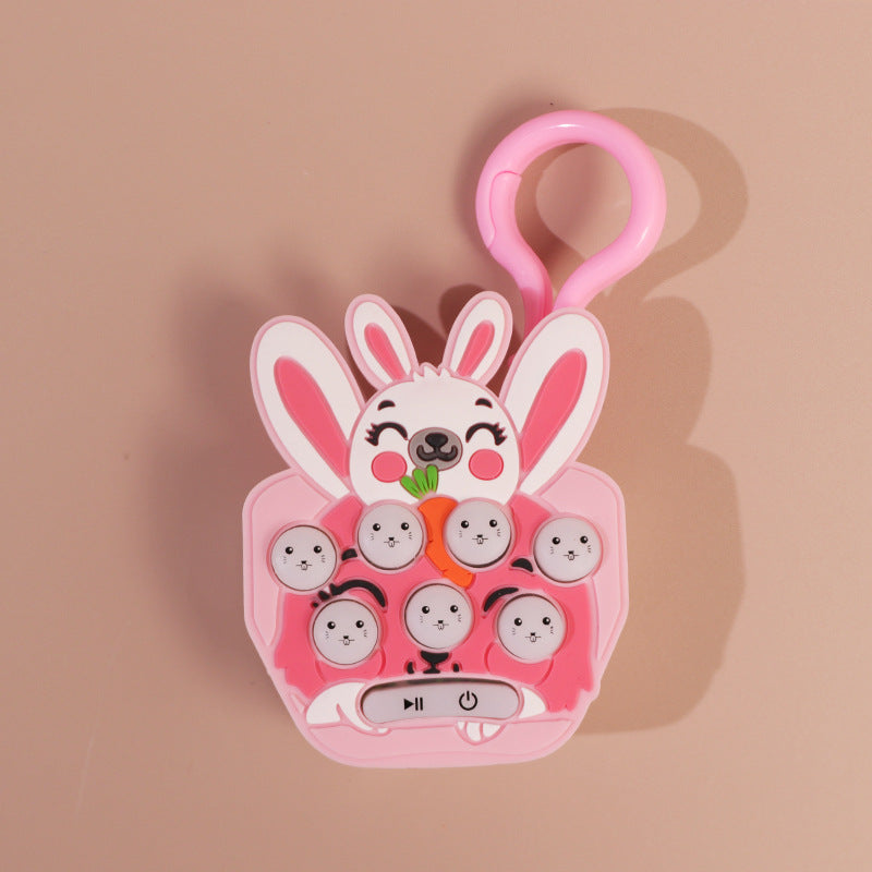 Descompresión de conejo de zanahoria de PVC al por mayor Gopher Machine Keychain