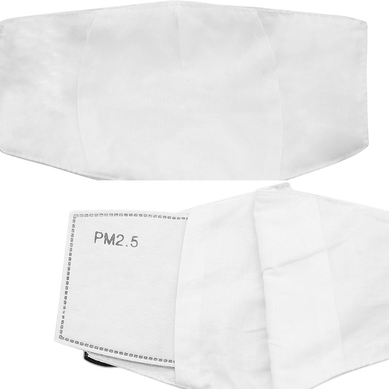 Wholesale Christmas Winter Warm Cartoon Black Three-Layer Printed Washable Cloth Cotton Mask