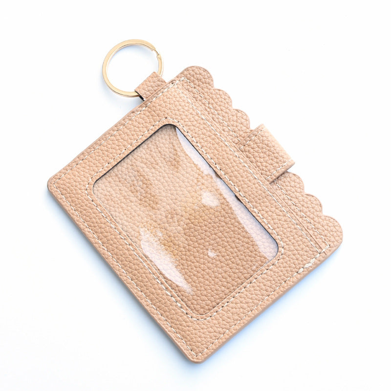 Wholesale Colored PU Leather Bank Card Bag, Fashionable and Creative Student Bus Card Holder Clip